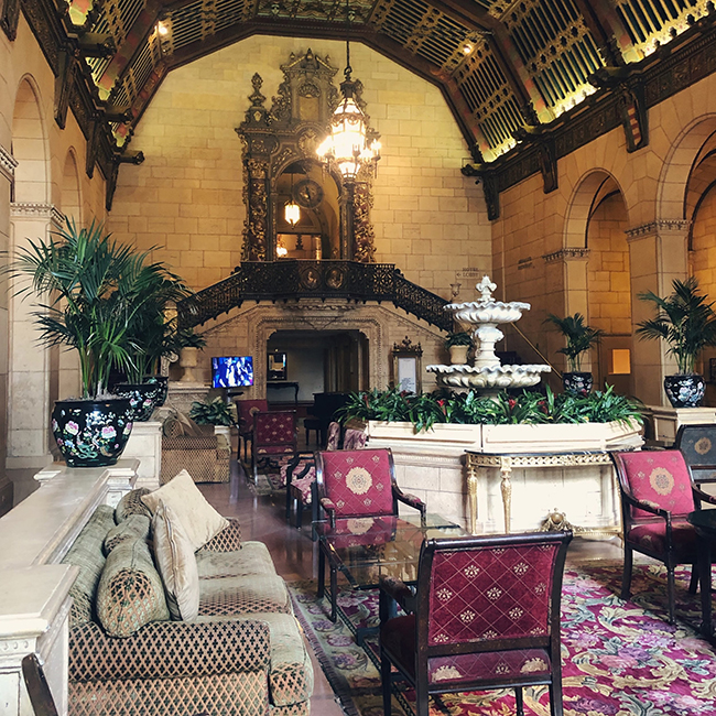 The lobby of the Millennium Biltmore hotel. Photo: Erin Fleming.